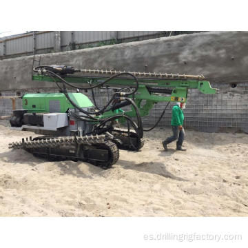 Máquina de la plataforma de perforación del camino de la pared de la pendiente de clavado del suelo